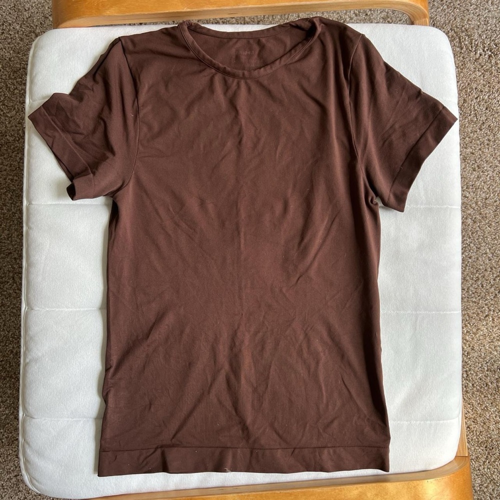 Brown skims soft smoothing t shirt
